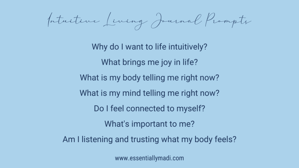 Journaling for intuitive living, self-love journal prompts to honor your mind and body